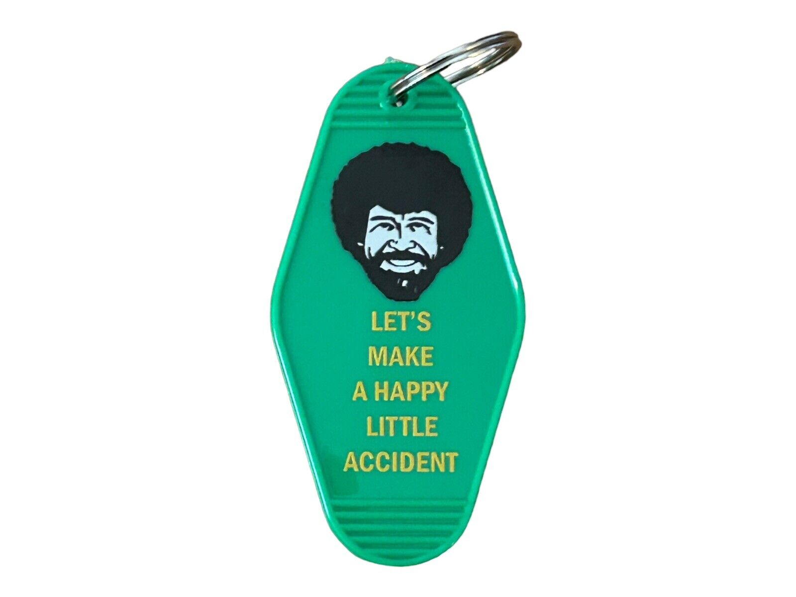 BOB ROSS Inspired Happy Little Accident Key Tag
