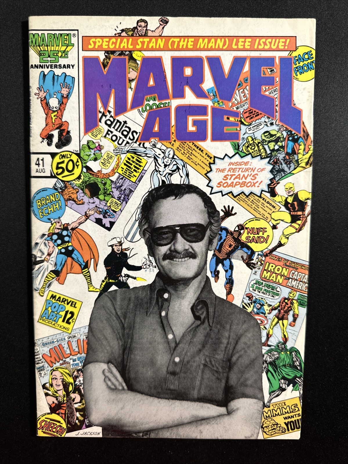 Marvel Age #41 1986 Stan Lee Photo Cover Marvek Comics 1st Print VG *A8