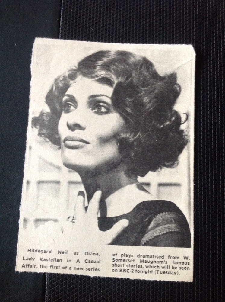 73-3 Ephemera 1969 Picture Hildegard Neil A Casual Affair Bbc Play