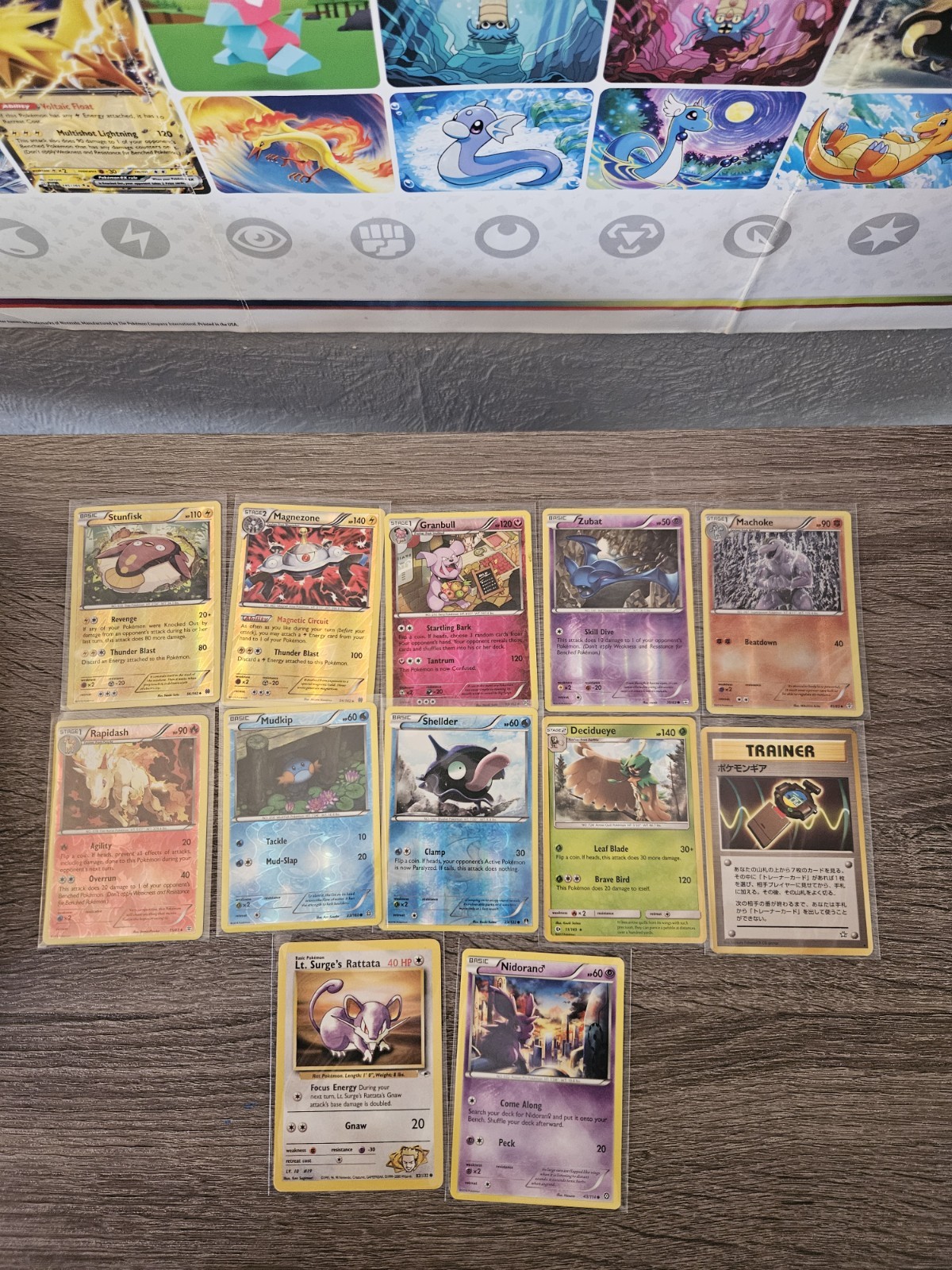 Pokémon TCG Vintage Card Bundle Non Holo/Reverse holo XY + More x 12 cards LP