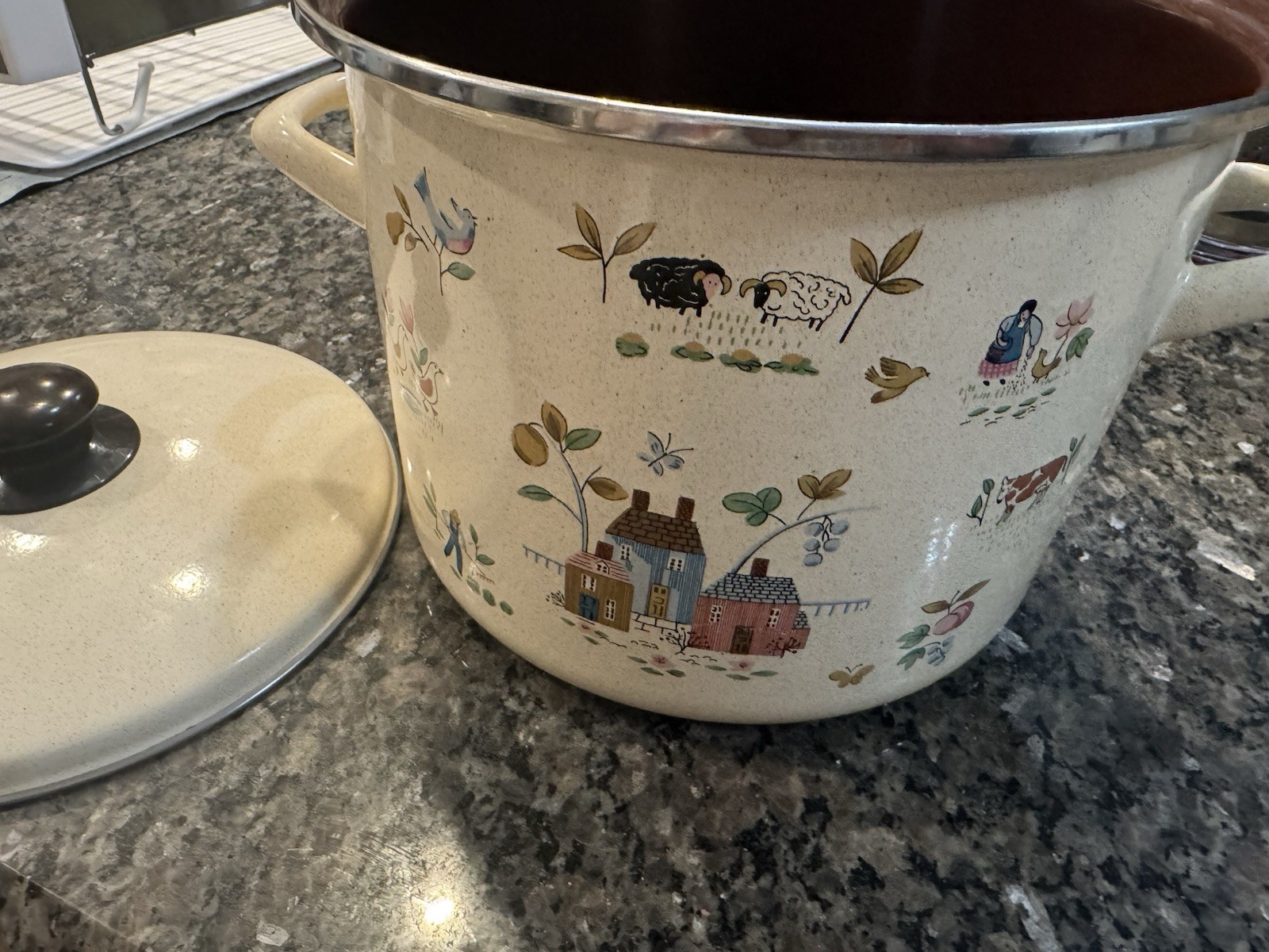 International Heartland  Stockpot  Vintage Cottagecore RARE