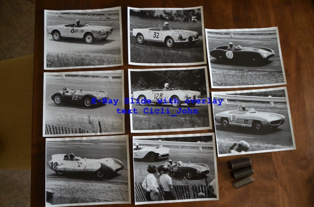 1957 Watkins Glen Classic Original Photographs & negatives Sports Car Race SCCA