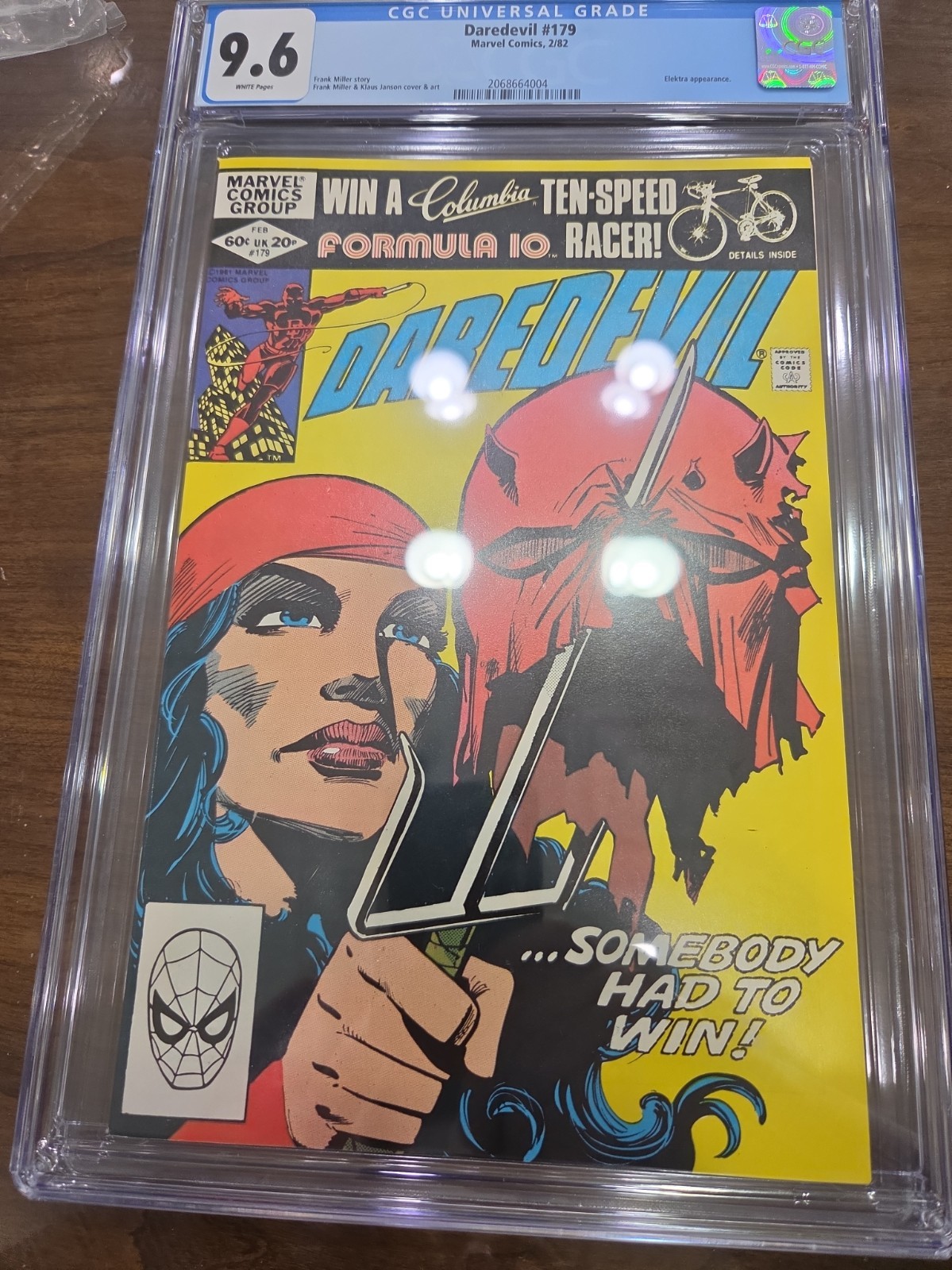 Daredevil  179 Cgc 9.6 White  Pages  Elektra Appearance