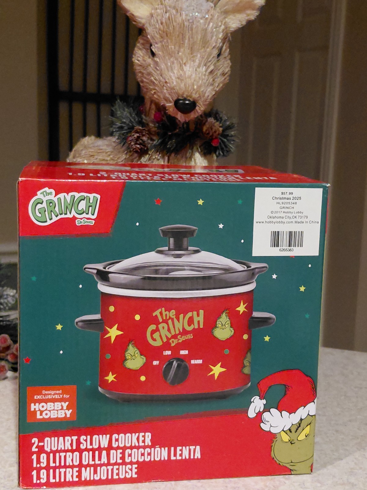 DR. SEUSS HOW THE GRINCH STOLE CHRISTMAS SLOW COOKER 2 QUART NEW IN BOX DR. SEUSS HOW THE GRINCH STOLE CHRISTMAS SLOW COOKER 2 QUART NEW IN BOX