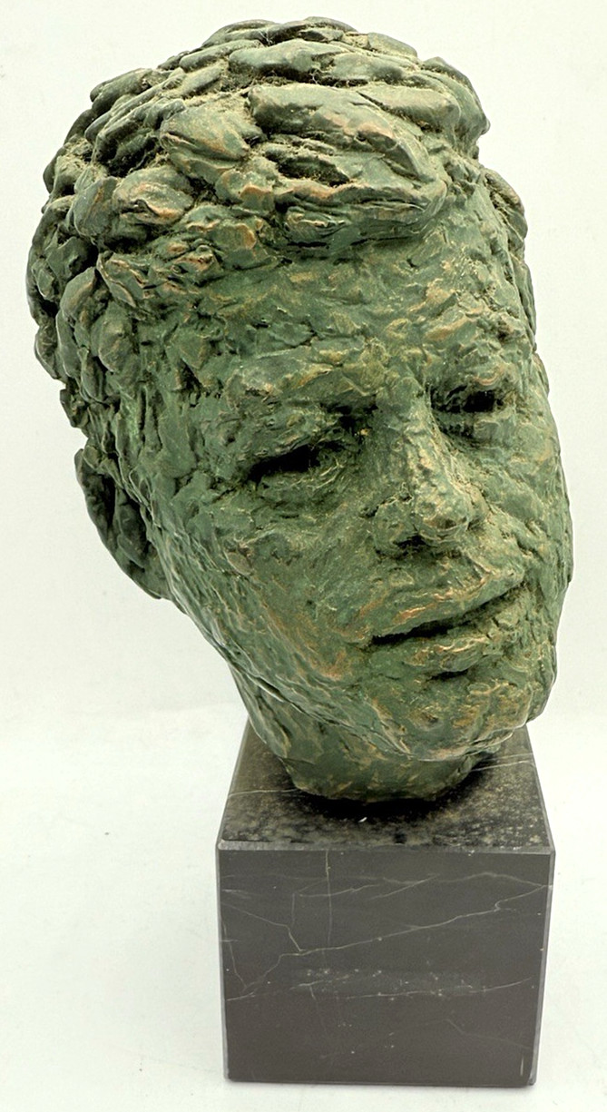 Vtg 1965 John F Kennedy Original Bronze Bust Sculpture Robert Berks 8.25 Vtg 1965 John F Kennedy Original Bronze Bust Sculpture Robert Berks 8.25
