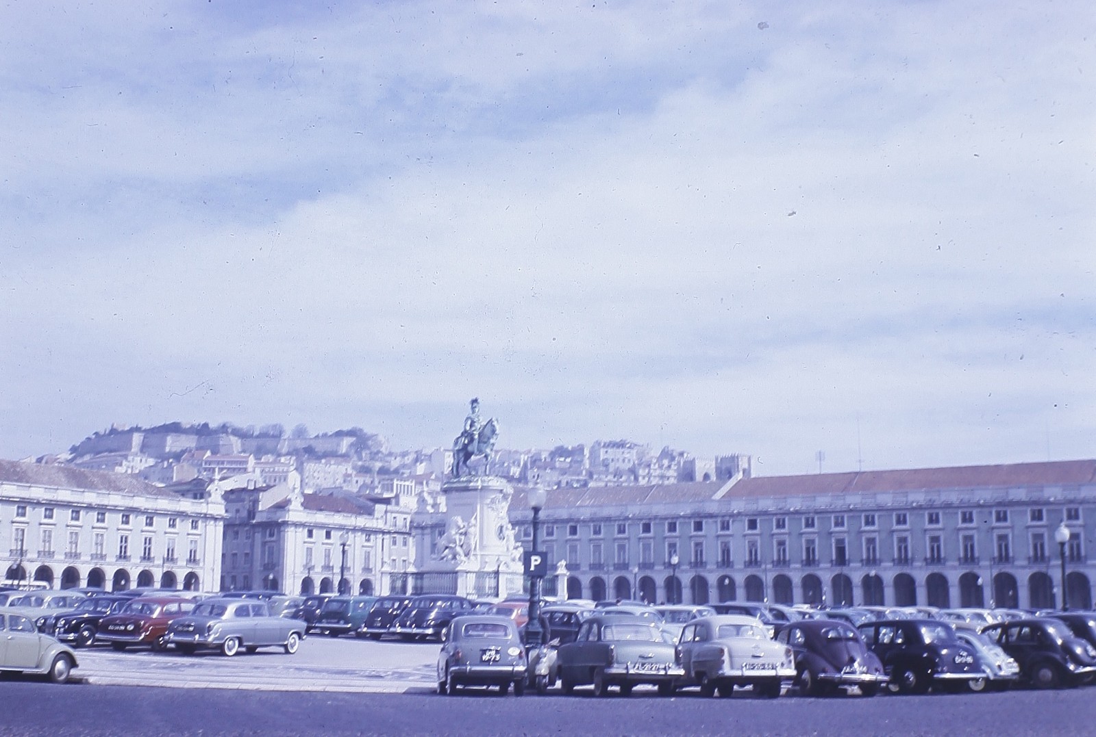 1950s Lisbon Portugal  Terreiro do Paco 35mm Kodachrome slide