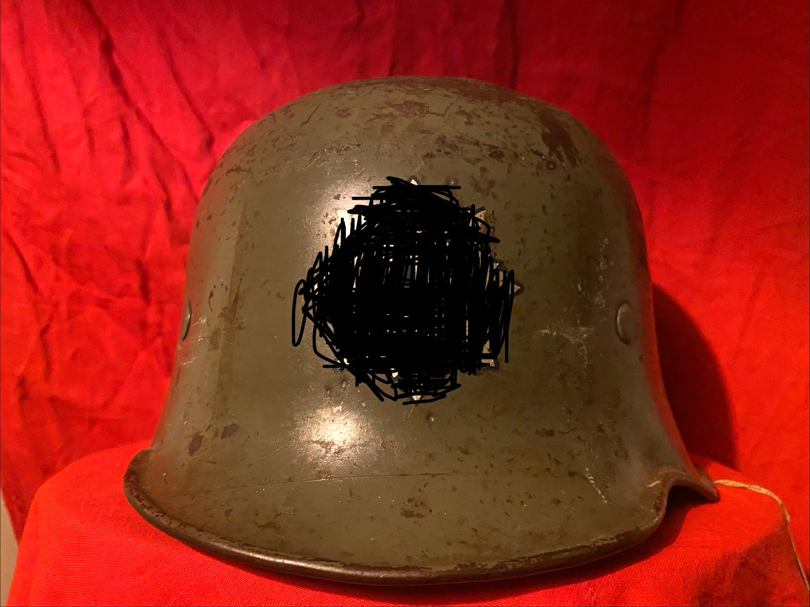 WWII WW2 RLB Luftschutz German Helmet