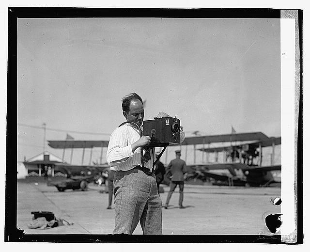 Photo:A.H.S. Fokker 1922 Photographer Camera Airplane Biplanes