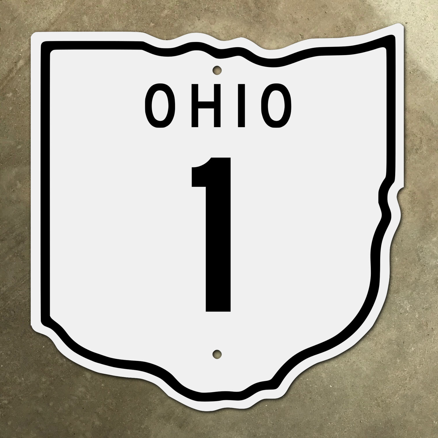 Ohio state route 1 highway marker road sign Cleveland Columbus Cincinnati Ohio state route 1 highway marker road sign Cleveland Columbus Cincinnati