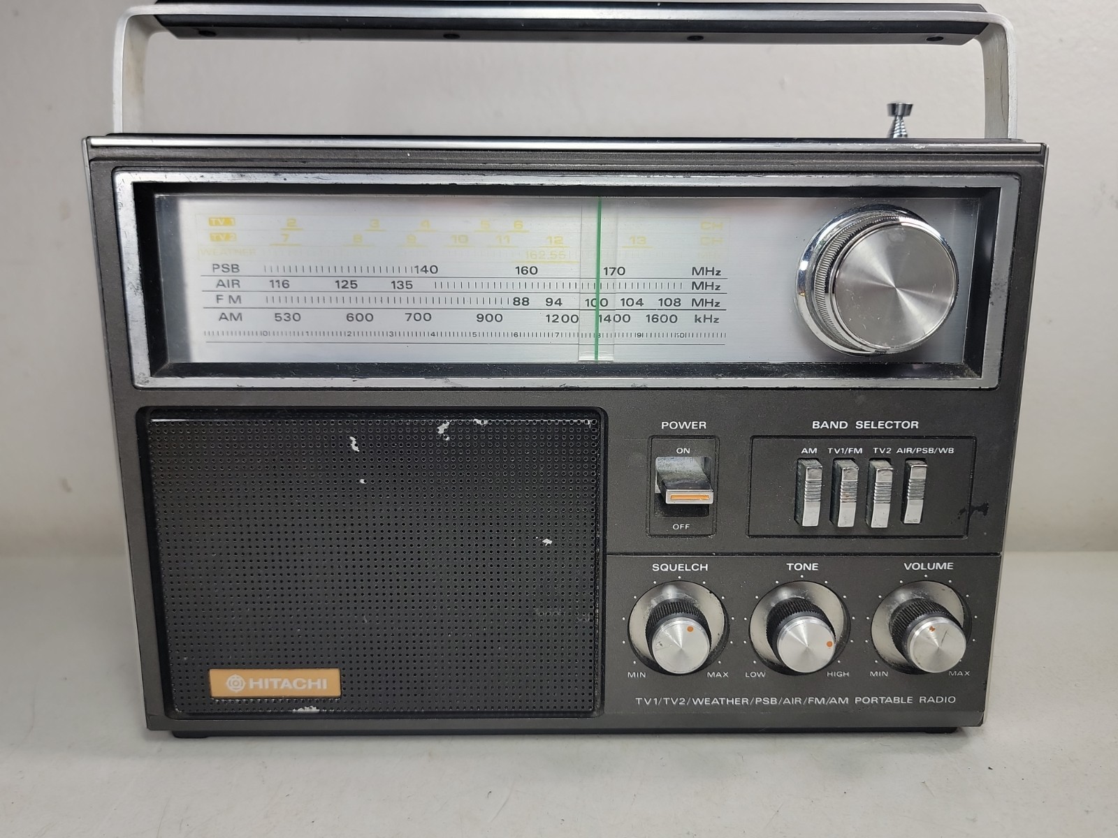 Vintage Hitachi Multi-Band Radio Model KH-1650HR - TV1/TV2/WEATHER/PSB/AIR/FM/AM Vintage Hitachi Multi-Band Radio Model KH-1650HR - TV1/TV2/WEATHER/PSB/AIR/FM/AM