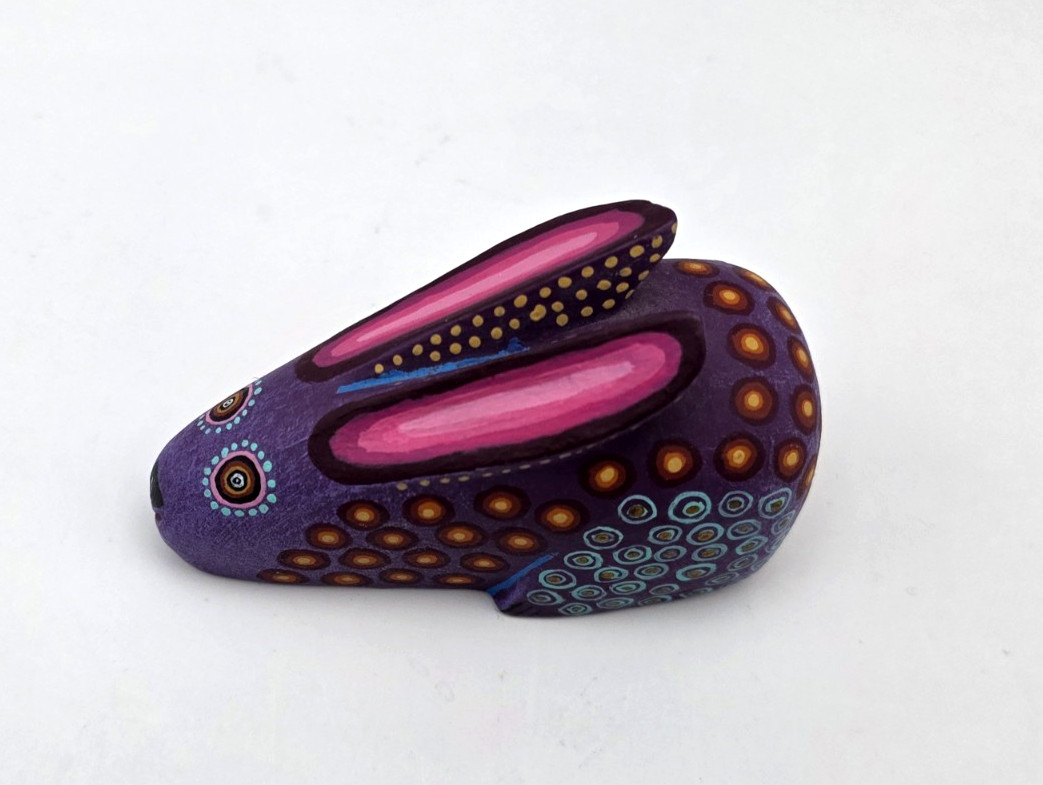 Oaxacan Handmade Wood Carving Rabbit Alebrije Mexican Folk Art Signed 3 Oaxacan Handmade Wood Carving Rabbit Alebrije Mexican Folk Art Signed 3
