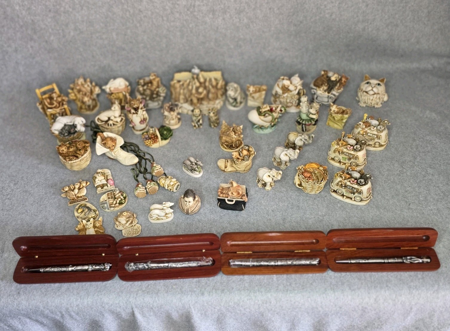 Harmony Kingdom Collectibles Figurines, Pens, Necklaces & Pins Lot Of 48 Harmony Kingdom Collectibles Figurines, Pens, Necklaces & Pins Lot Of 48