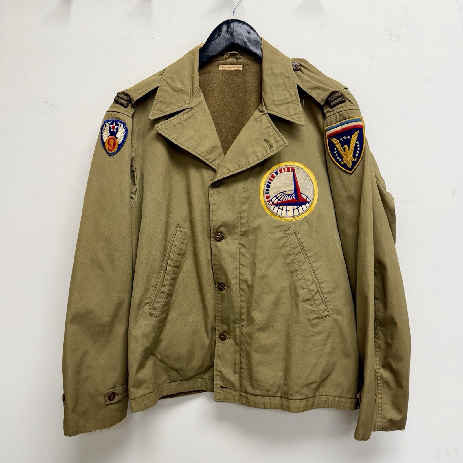 Original WWII US Army Air Corps Named Patched M41 Flight Jacket ETO 9th AAC 