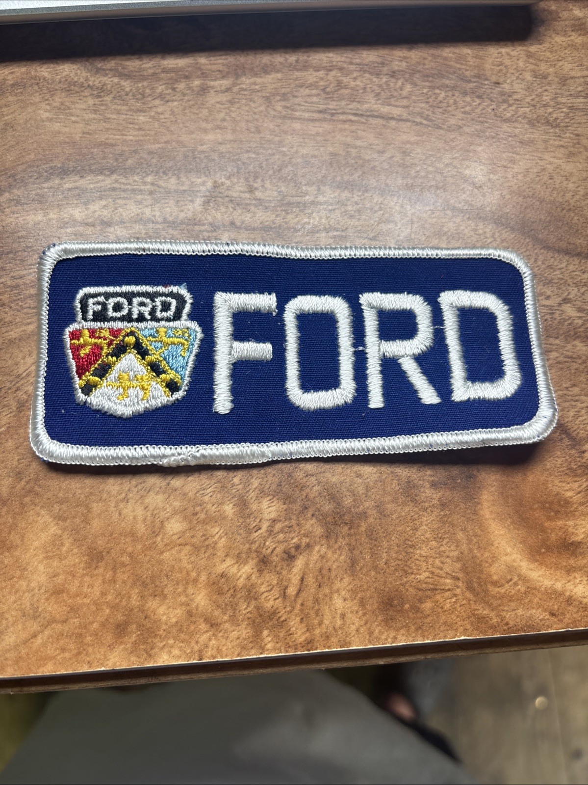 50S FORD LOGO USA BLUE PATCH IRON ON RARE 4