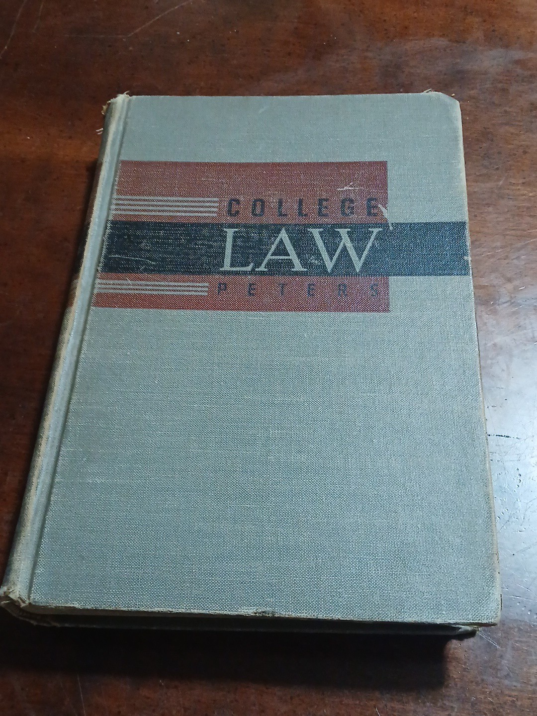 Vintage College Law Peters Book 1939