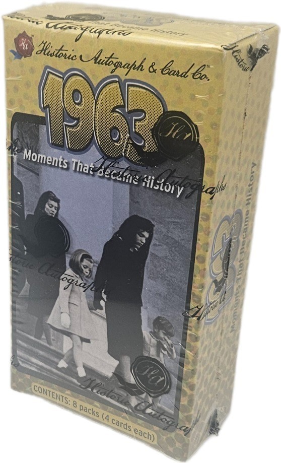 2026 Historic Autographs 1963: Moments That Became History Hobby Box 8 Packs