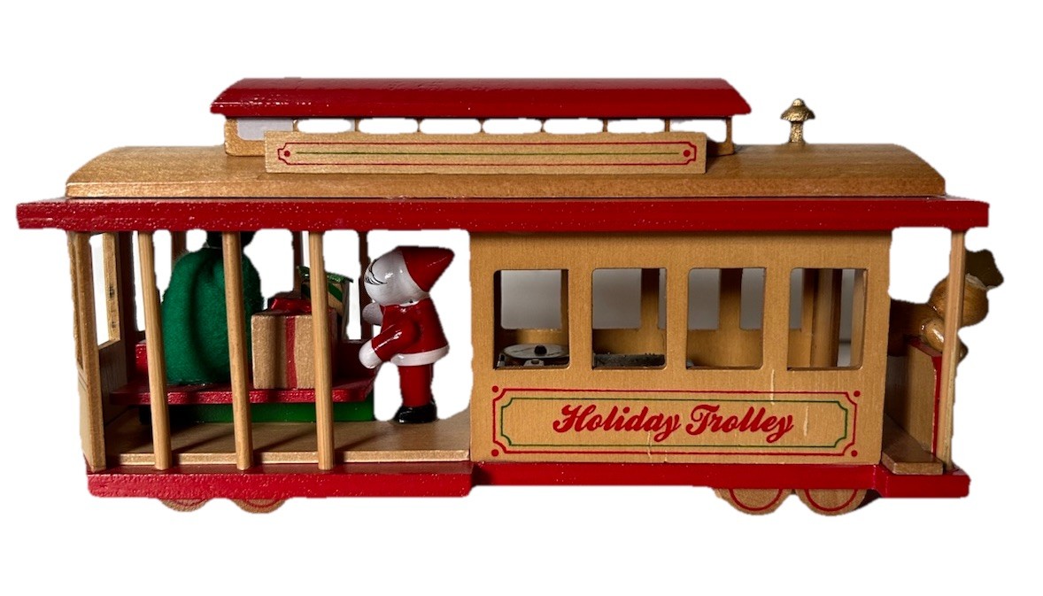 San Francisco Vintage 1988 Holiday Trolley Musical Box Play “Silver Bells” San Francisco Vintage 1988 Holiday Trolley Musical Box Play “Silver Bells”