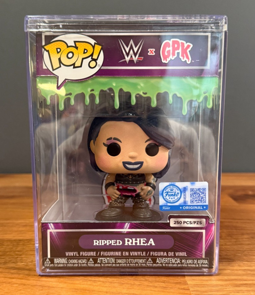 Funko Pop WWE Rhea Ripley Garbage Pail Kid Fanatics Fest NYC Exclusive LE 250 PC Funko Pop WWE Rhea Ripley Garbage Pail Kid Fanatics Fest NYC Exclusive LE 250 PC