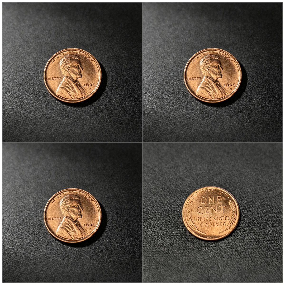 3PCS 1909-S VDB Lincoln Wheat Cent Penny Rare Sought As shown in the figure