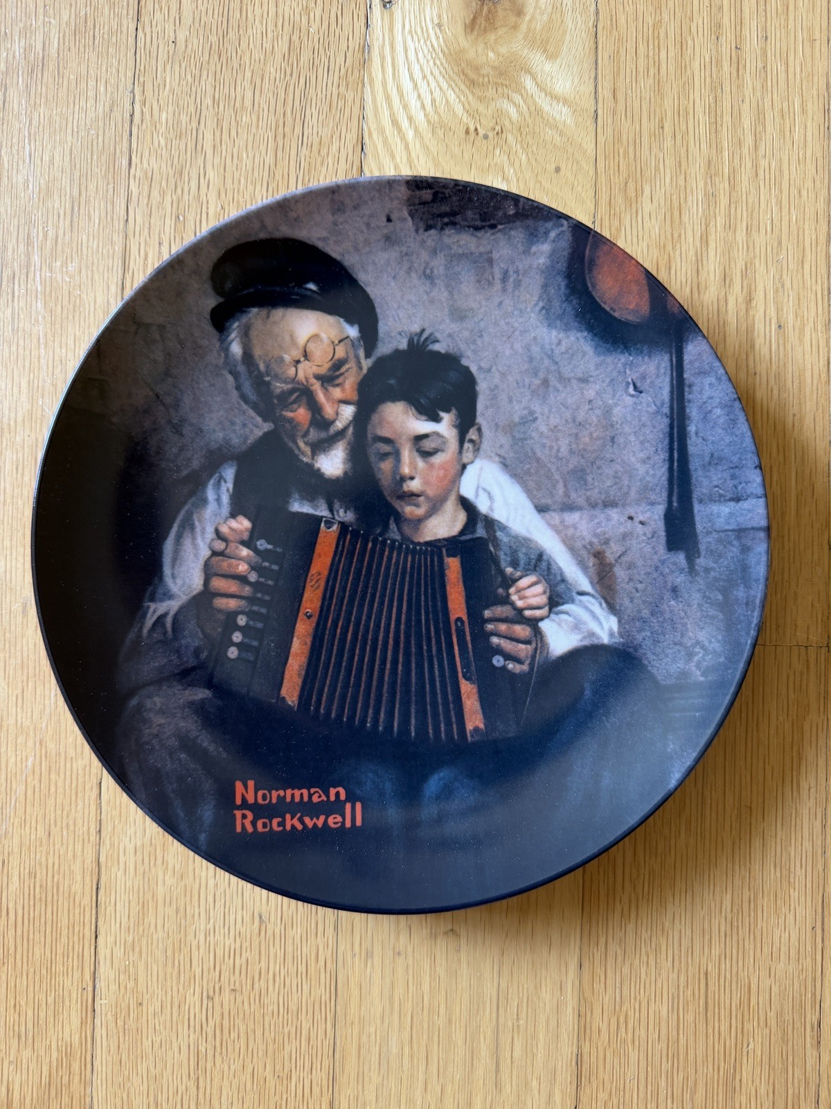 Knowles Norman Rockwell Collector Plate “The Music Maker” Limited Edition