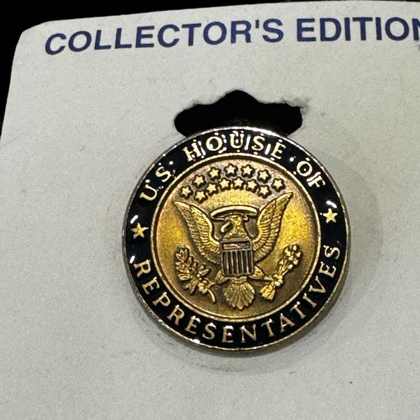 Genuine U.S. House of Representatives Collectors Edition Blue Lapel Pin Made USA