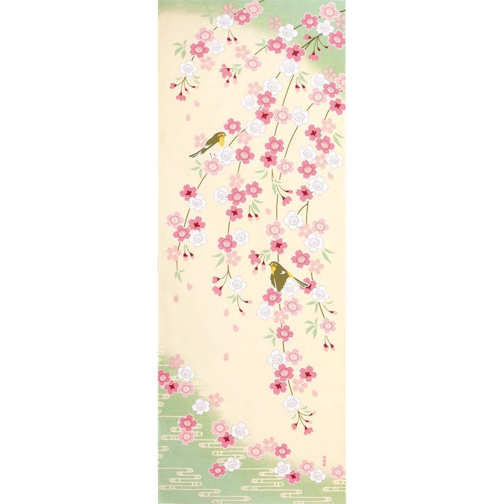 Hamamonyo Illustrated Hand Towel Weeping Dream Cherry Blossoms Tenugui Hamamonyo Illustrated Hand Towel Weeping Dream Cherry Blossoms Tenugui