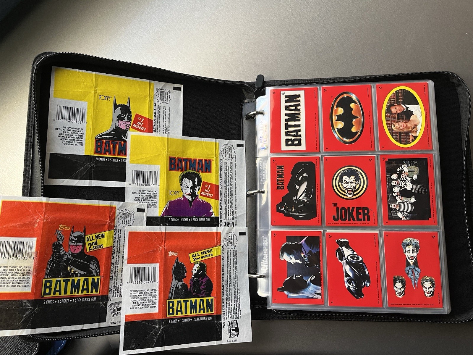 1989 Topps Batman Series 1 & 2  Trading Cards Complete Set w/ Sticker & wrappers