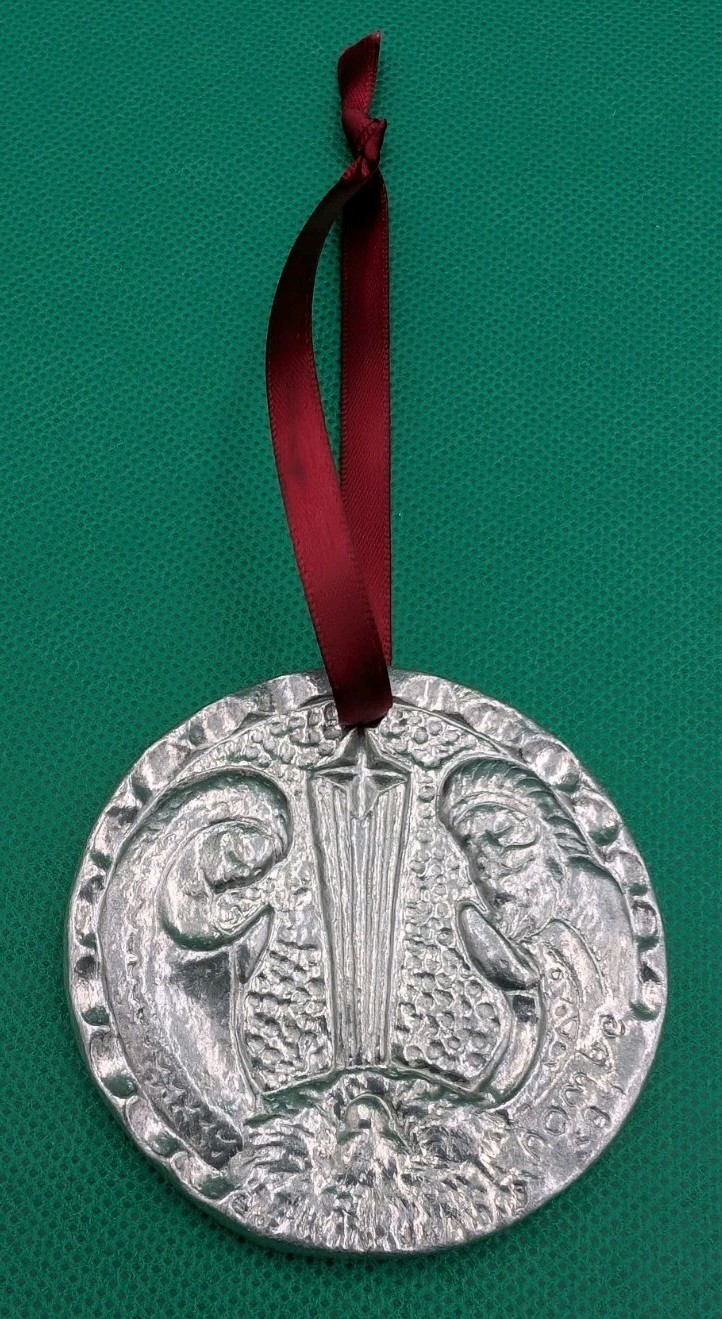 Vintage 1989 Nambe Silver Alloy Christmas Ornament Pre-owned