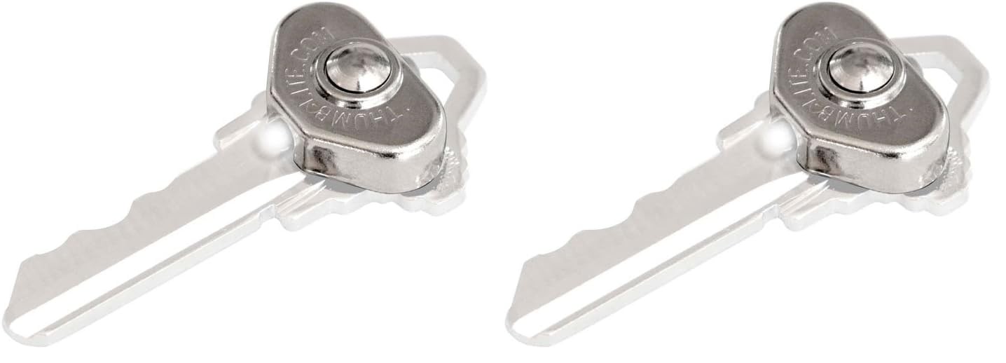 Lucky Line Smallest LED Thumb Light | Silver | Pack 1 Count (Pack of 2), 실버 Lucky Line Smallest LED Thumb Light | Silver | Pack 1 Count (Pack of 2), 실버