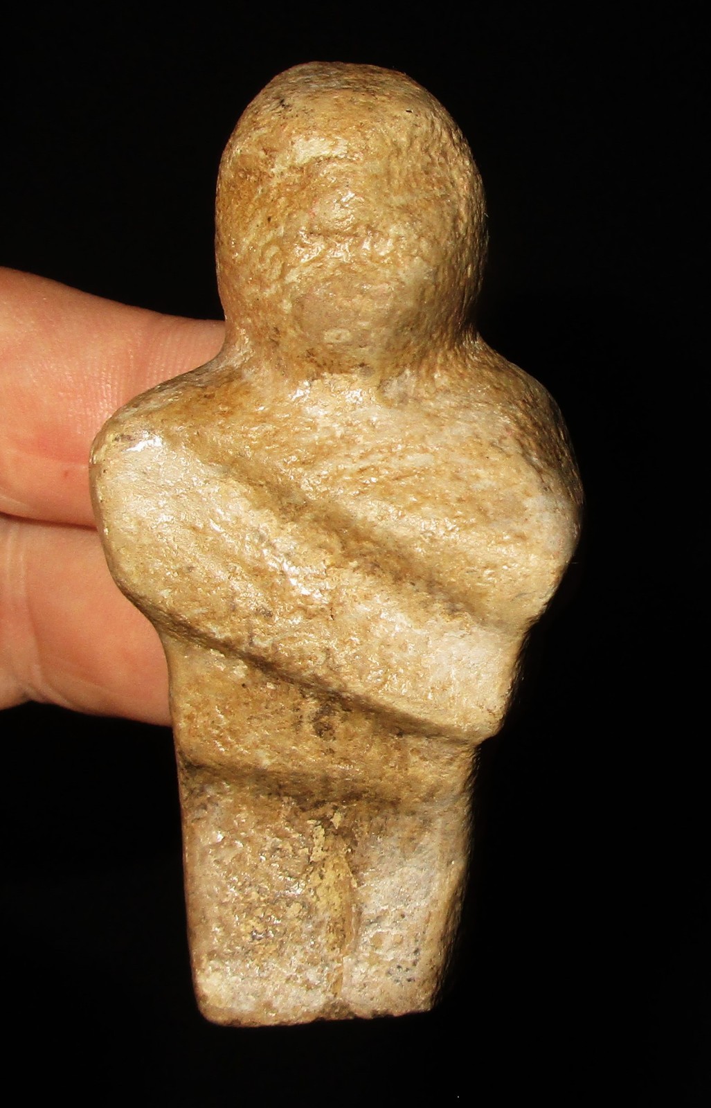 Very Rare Kentucky Hardstone Human Effigy Statue - Authentic Indian Artifact Very Rare Kentucky Hardstone Human Effigy Statue - Authentic Indian Artifact