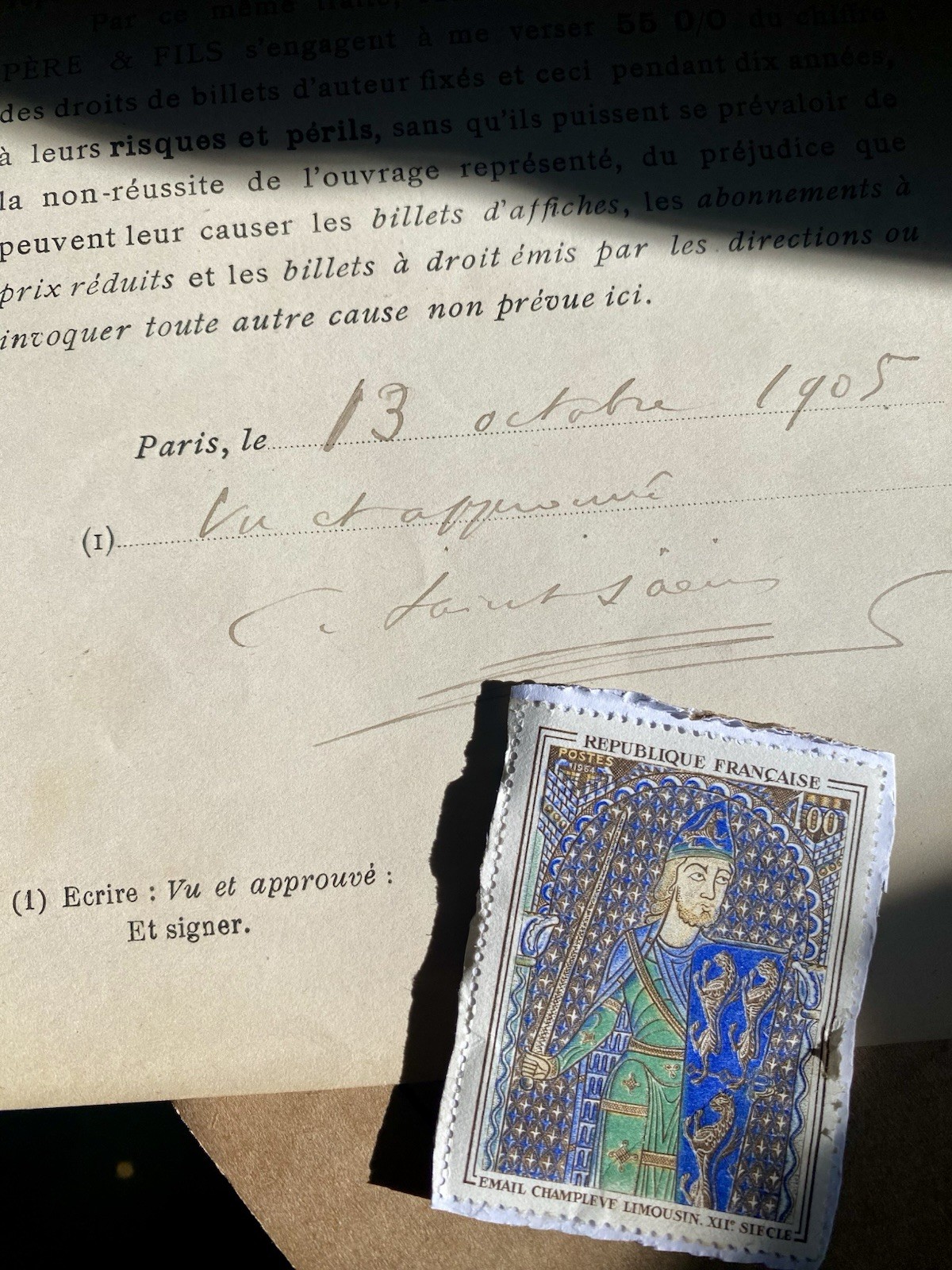 Rare Original Pouvoir Camille Saint-Saëns Musician Signed Autograph 1905 Paris