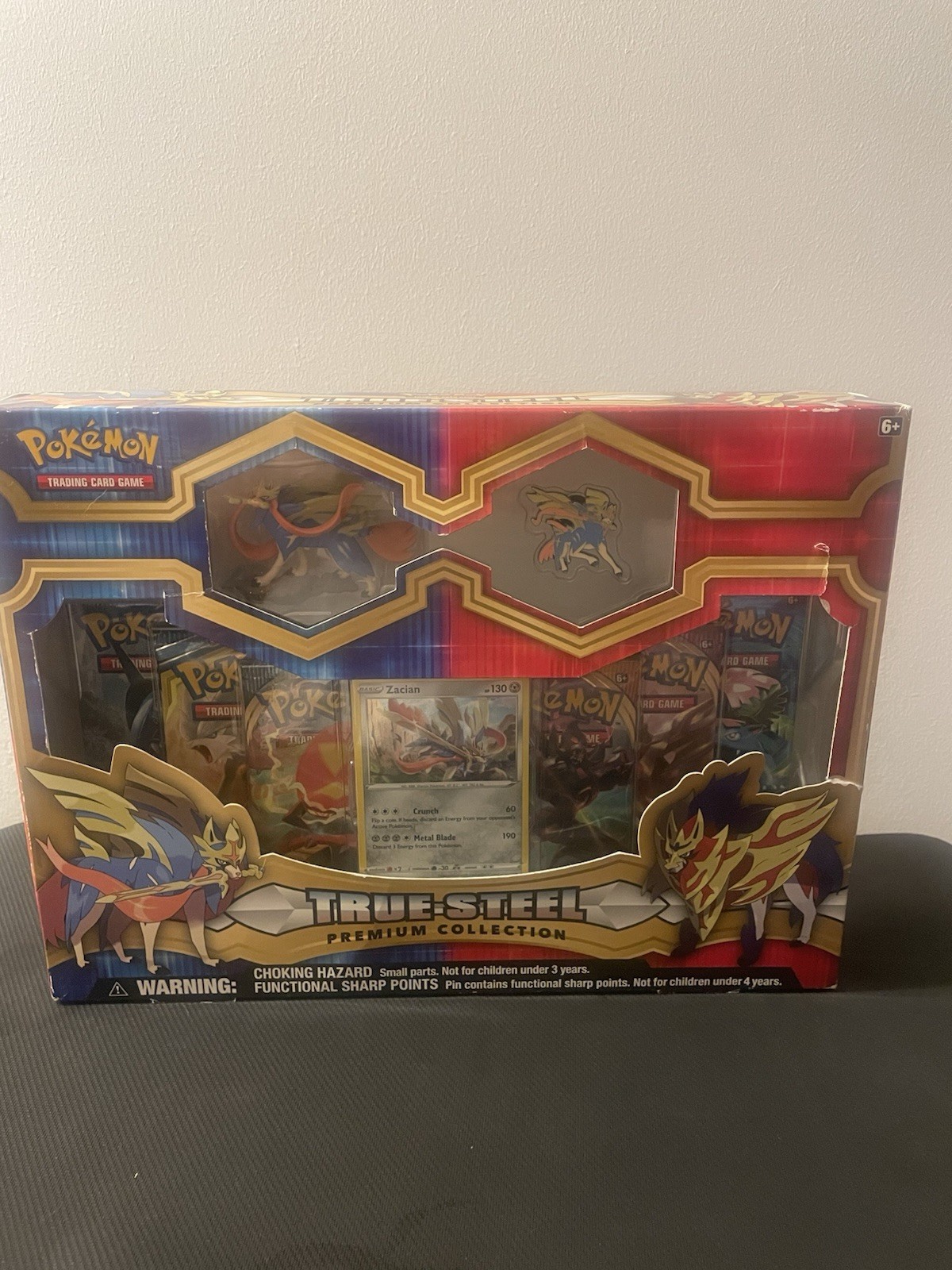 True Steel Premium Collection Box Zacian Figure Sealed Pokemon True Steel Premium Collection Box Zacian Figure Sealed Pokemon