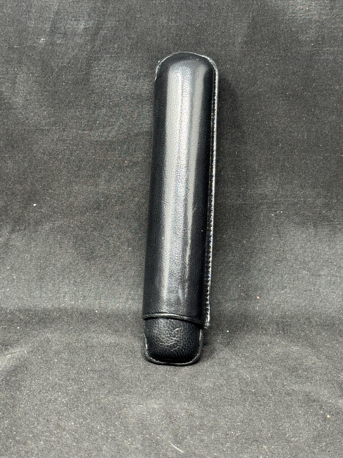 Unmarked German Bespoke One-Cigar Hard Leather Travel Case – Made in Spain