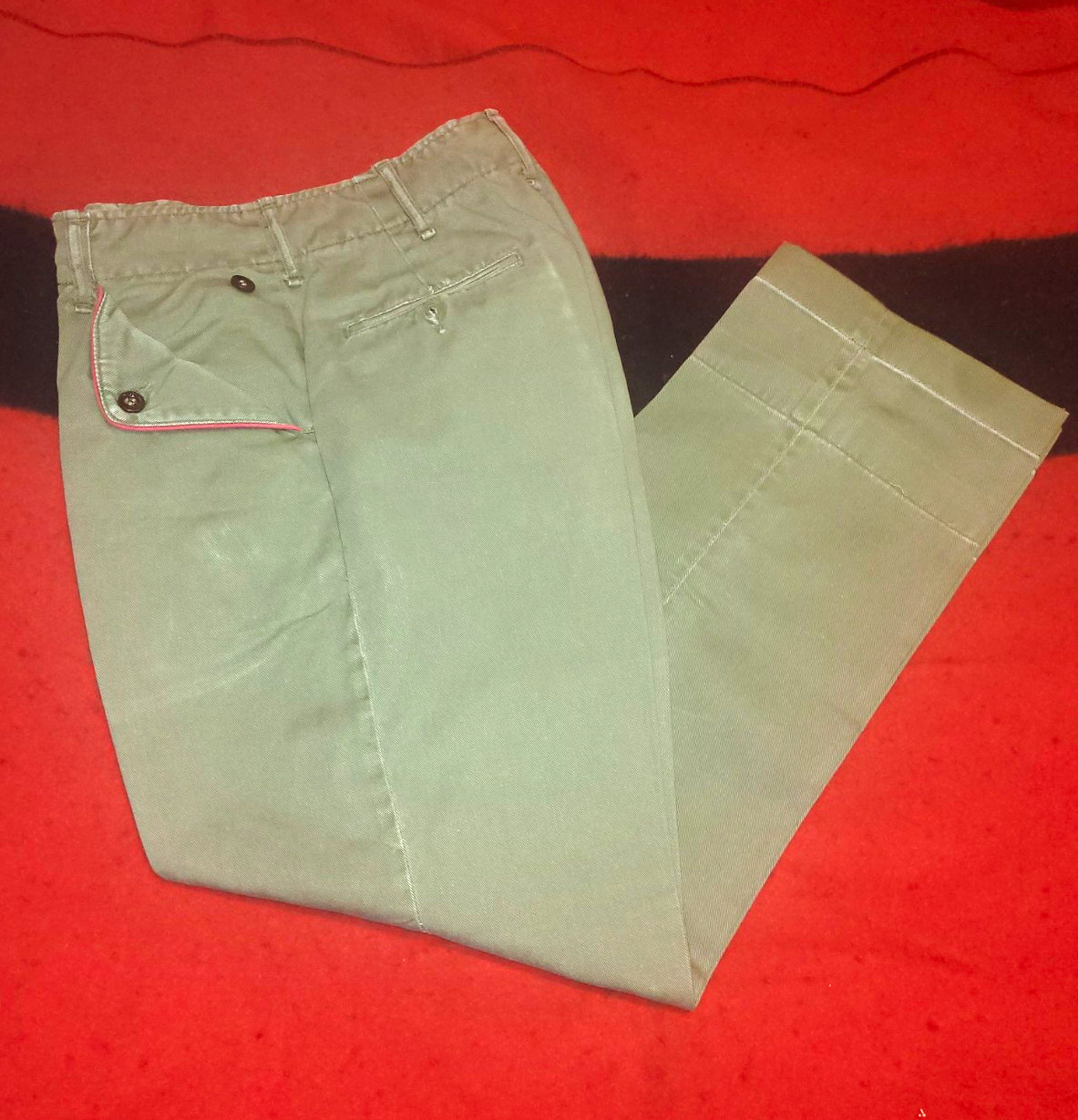 Vintage Boy Scouts of America Official Uniform Shirt & Pants Green Long Sleeve