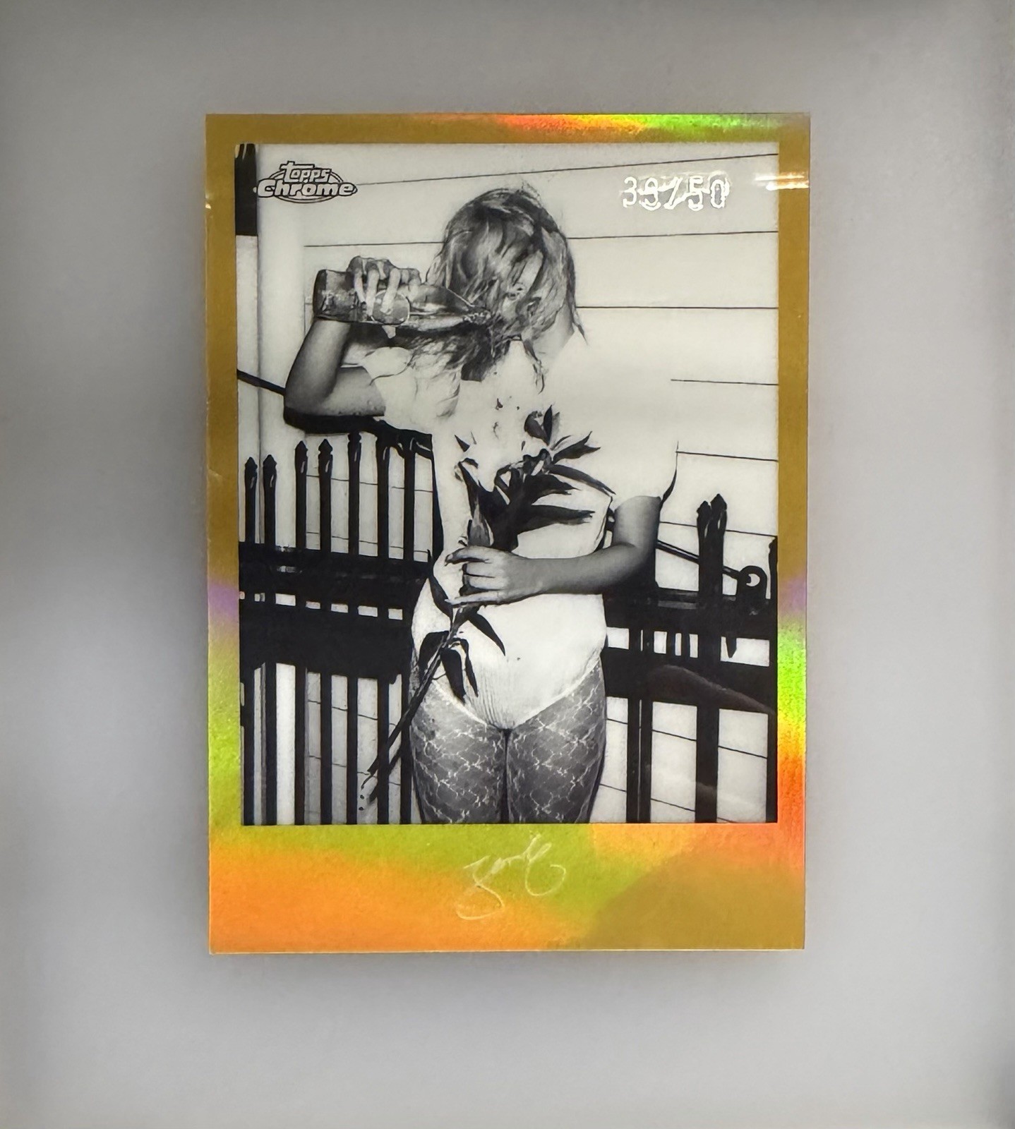 2026 Topps Chrome Jennie /50 Gold Refractor Monochrome Mementos MM10 