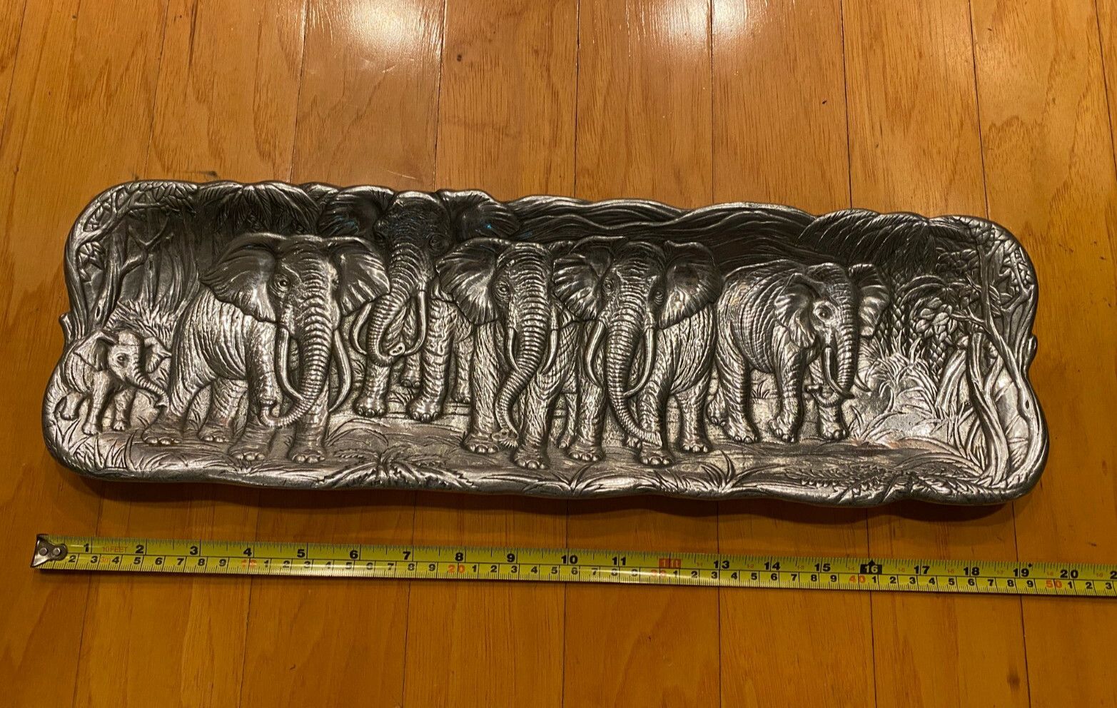 Vintage ARTHUR COURT Vintage Serving Tray Safari Elephants 19\