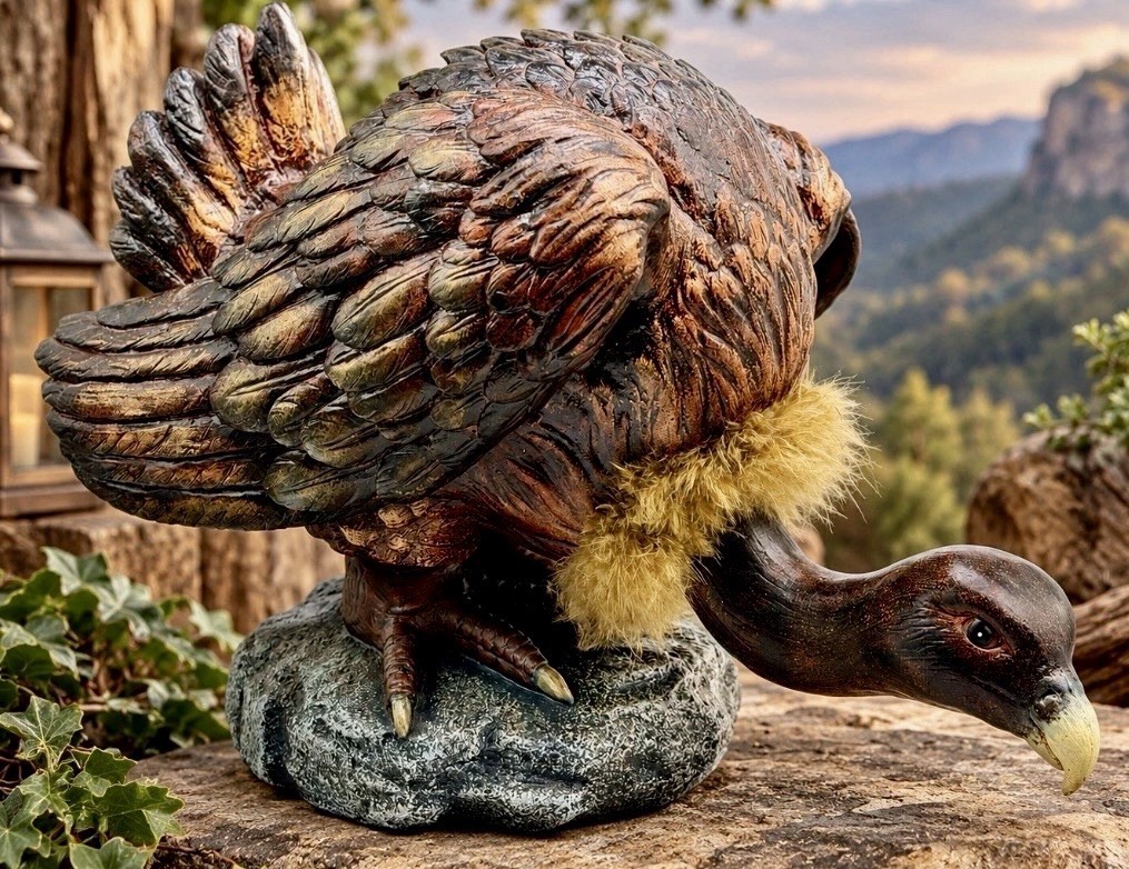 Vintage Double Wobble Vulture Statue Folk Art - Westland Gifts 10.5”X16~RARE” Vintage Double Wobble Vulture Statue Folk Art - Westland Gifts 10.5”X16~RARE”