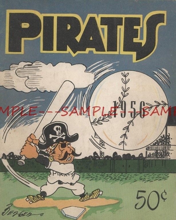 1956 PITTSBURGH PIRATES YEARBOOK COVER PHOTO  (109-J)