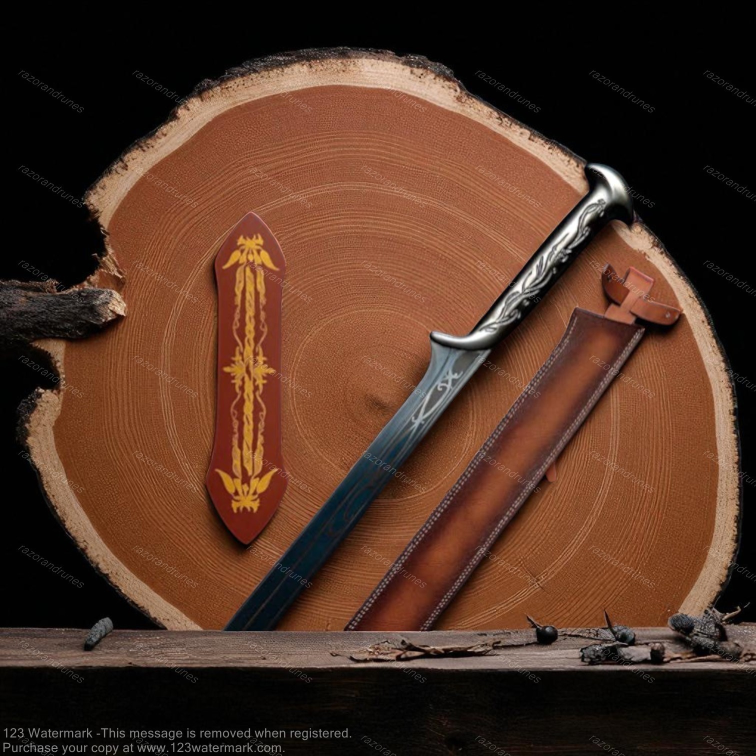 Steel Elven king Sword Thranduil Hobbit Lord of the Rings film Halloween Cosplay Steel Elven king Sword Thranduil Hobbit Lord of the Rings film Halloween Cosplay