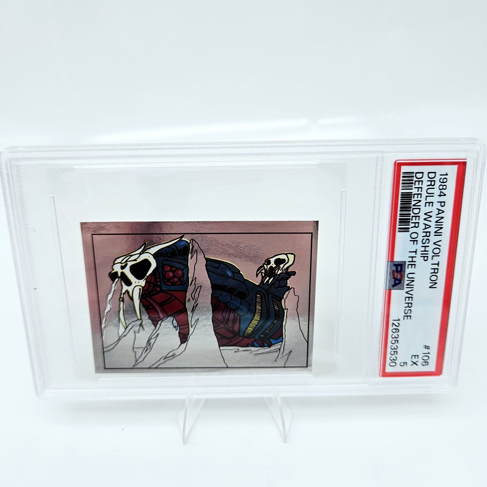 1984 Panini Voltron Drule Warship #106 PSA 5