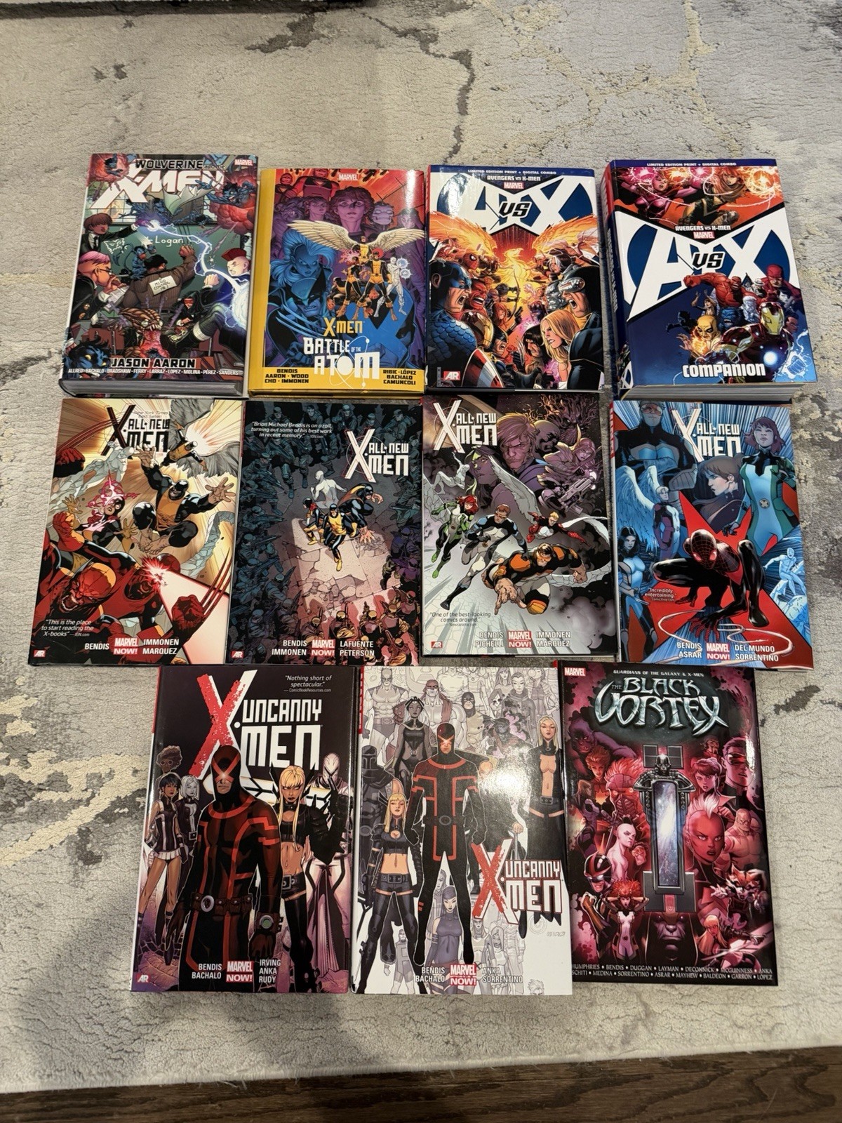 X-Men Marvel NOW Hardcover Lot of 11 Bendis All-New Uncanny AvX Aaron Omnibus