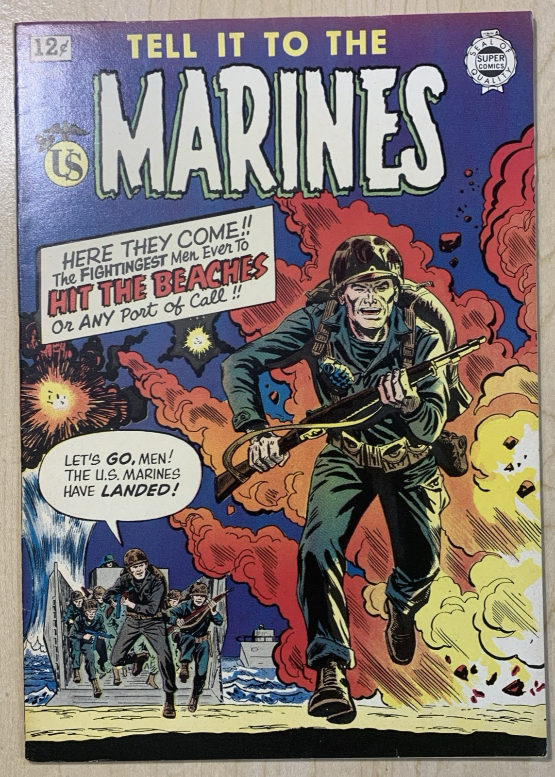 TELL IT TO THE MARINES 16  JACK SPARLING  GOOD GIRL ART  ROSS ANDRU  VF+ (8.5)