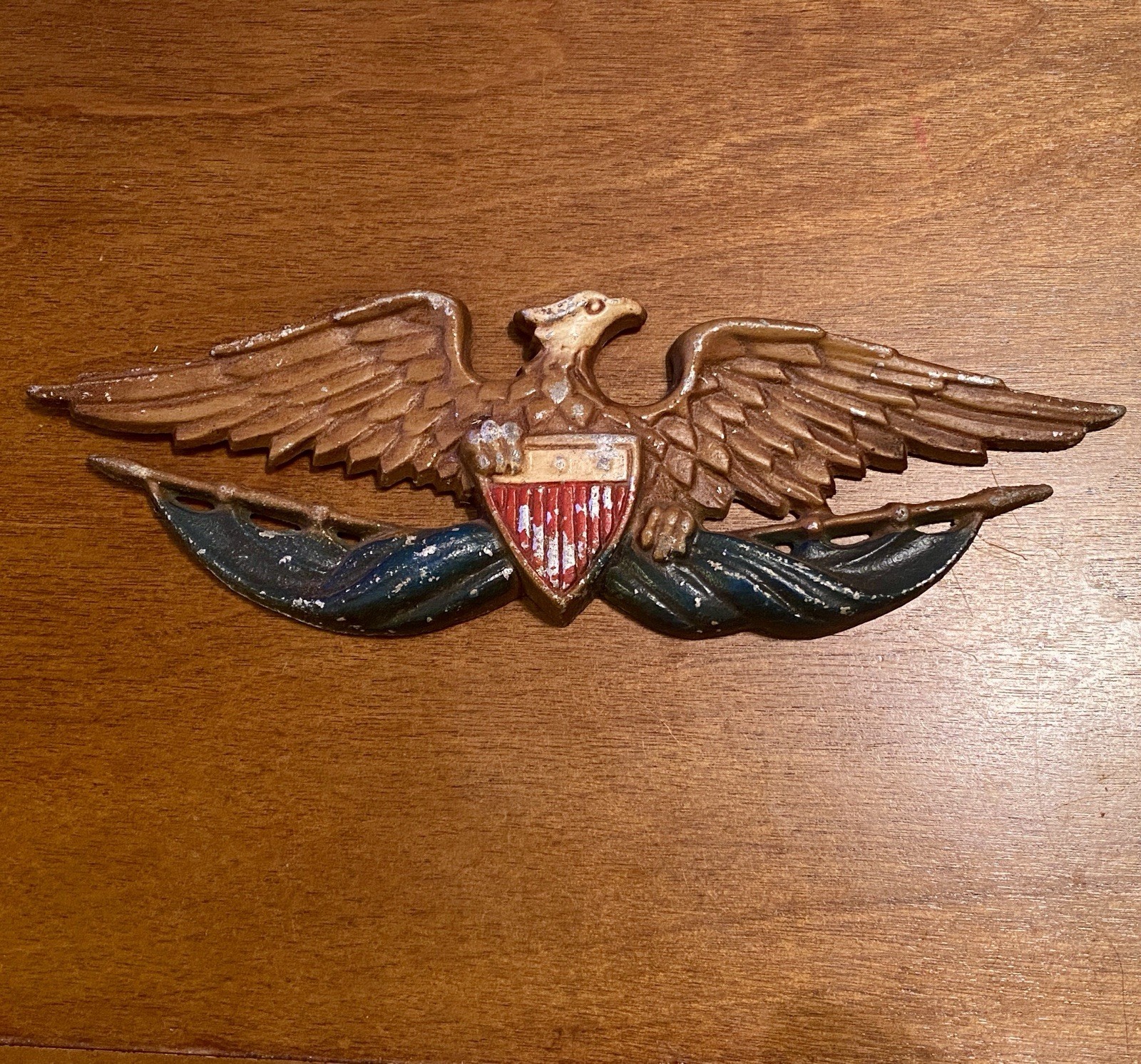 Vintage Sexton USA Metal American Eagle W Shield 1966 Patriotic, 8.5 Vintage Sexton USA Metal American Eagle W Shield 1966 Patriotic, 8.5