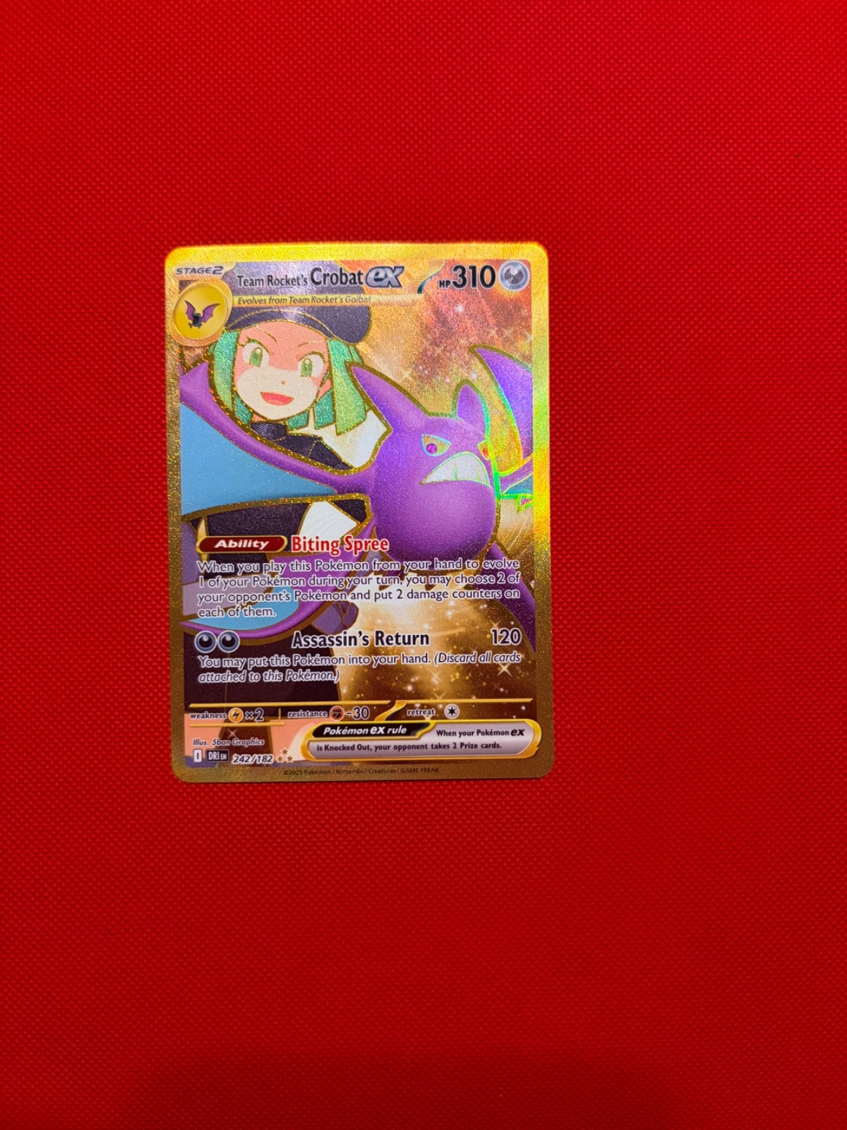 Team Rockets Crobat ex 242/182 HR