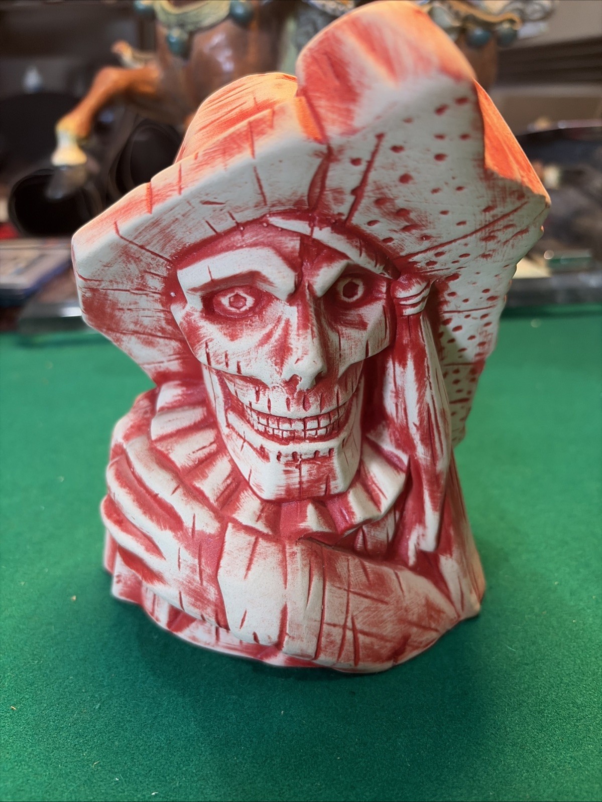 Mondo Tee-Kis Phantom Of The Opera Ceramic Tiki Mug  2019 Crimson Red Glaze