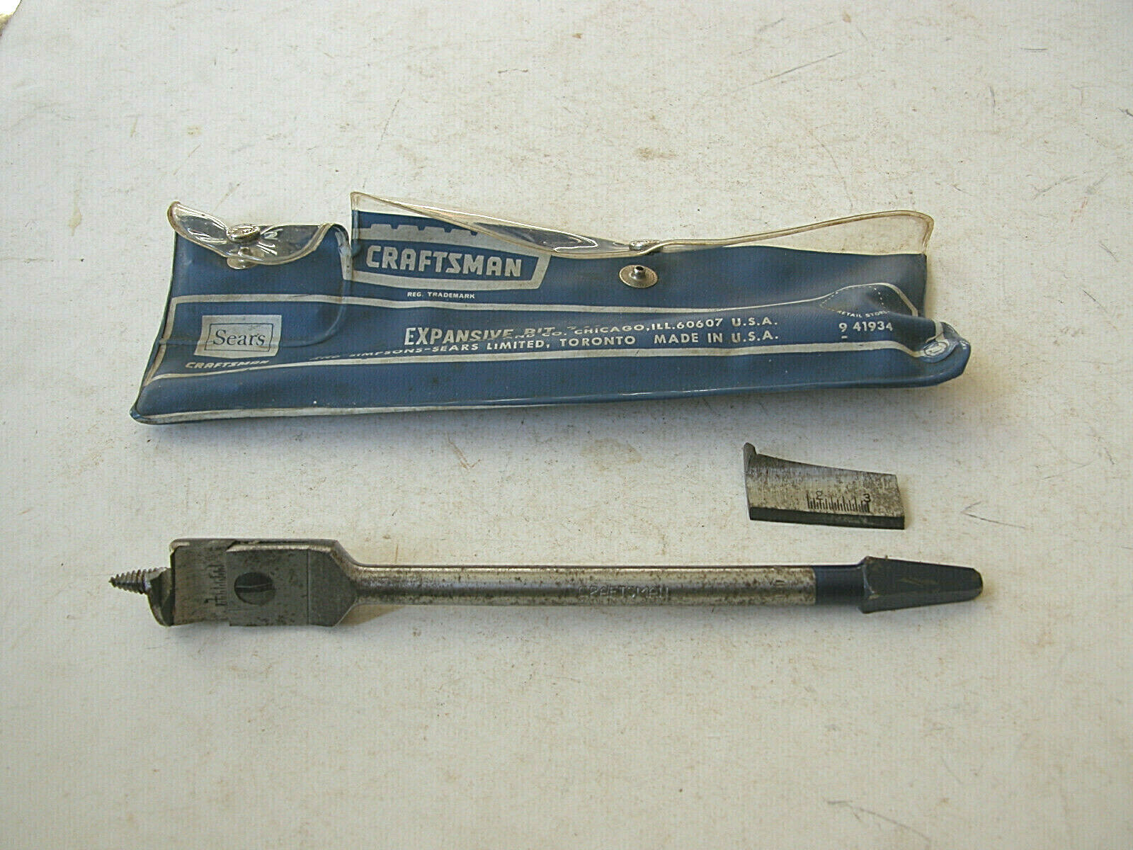 Craftsman 9-41934 Sharp Expansive Auger Wood Bit  7/8\