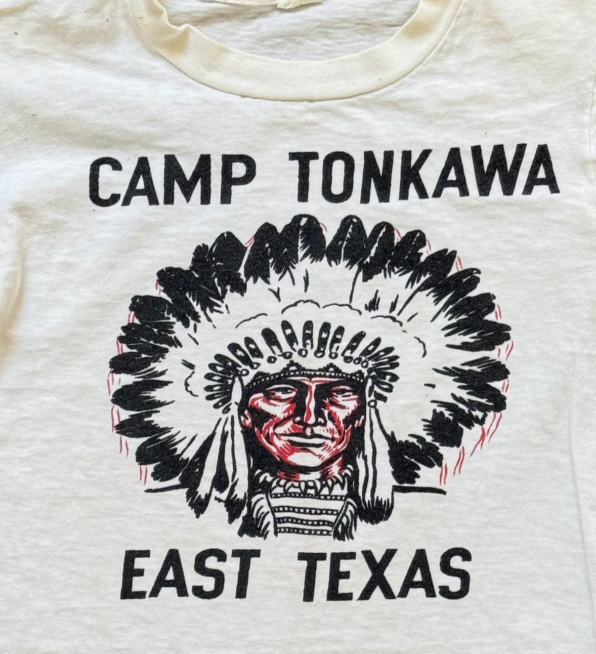 Vintage 1960\'s Boy Scouts CAMP TONKAWA EAST TEXAS t-shirt Vintage 1960\'s Boy Scouts CAMP TONKAWA EAST TEXAS t-shirt