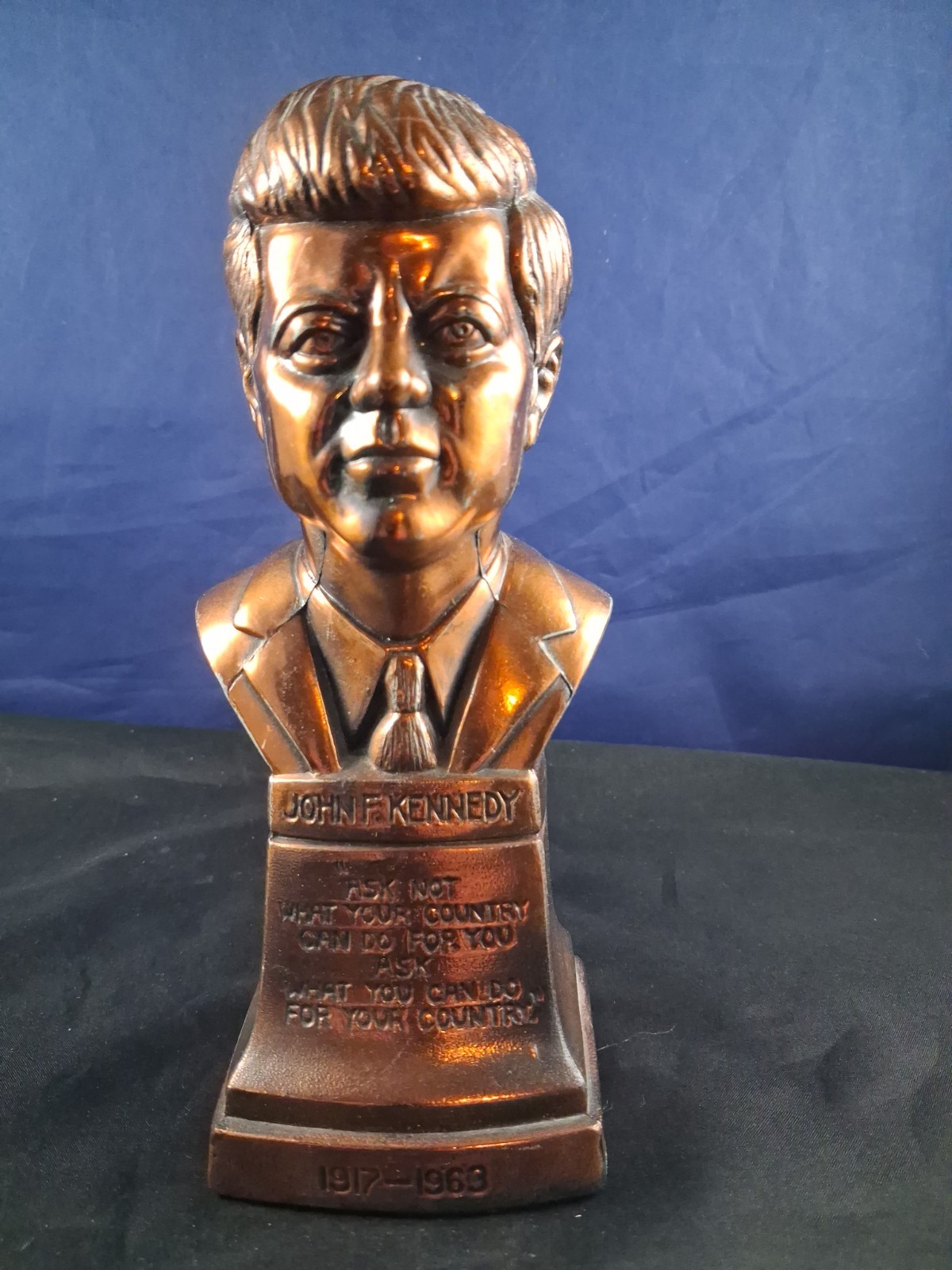 Vintage JFK John F Kennedy Copper Style 8\