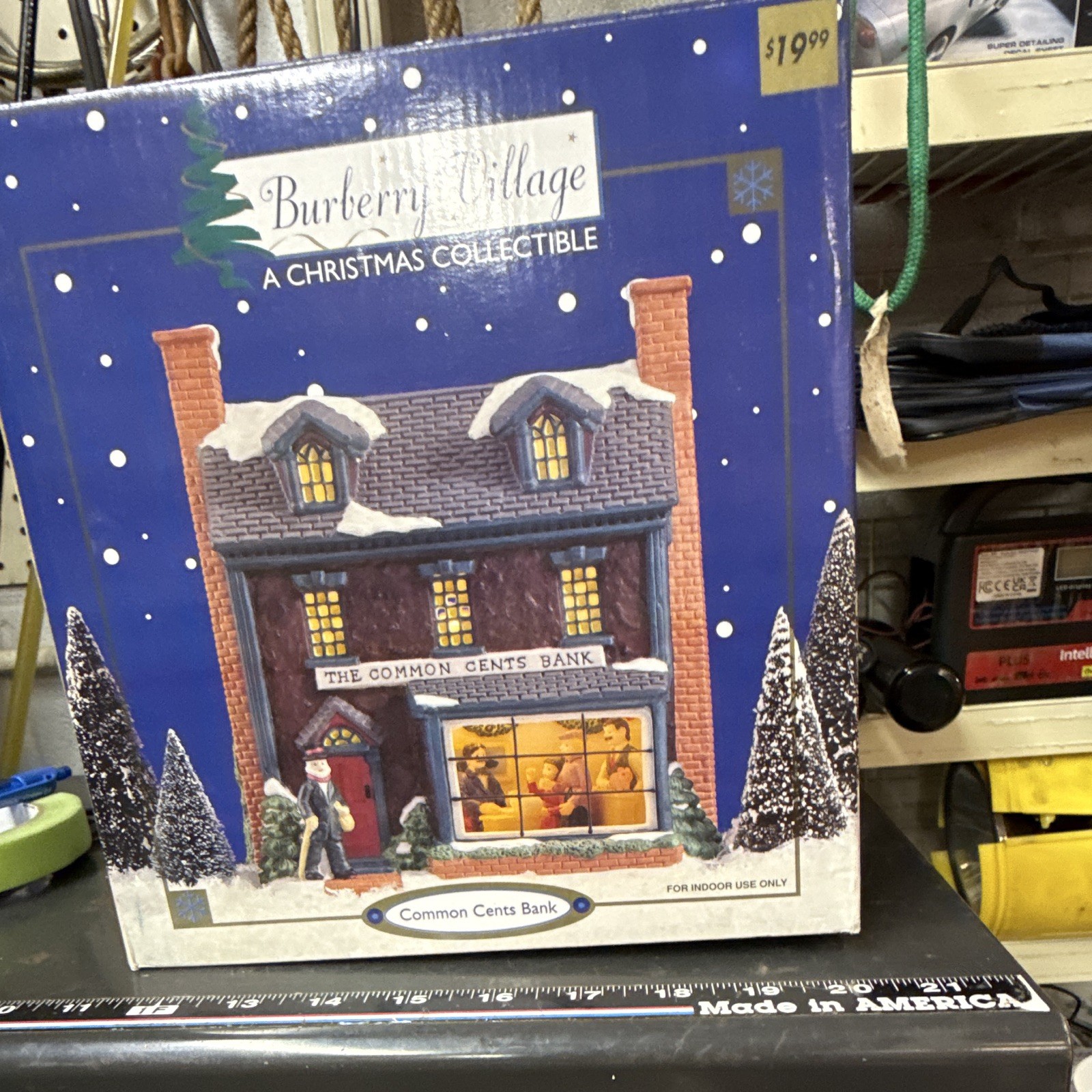 Burberry Village Common Cents Bank Christmas Village Building, Ceramic, Boxed Burberry Village Common Cents Bank Christmas Village Building, Ceramic, Boxed