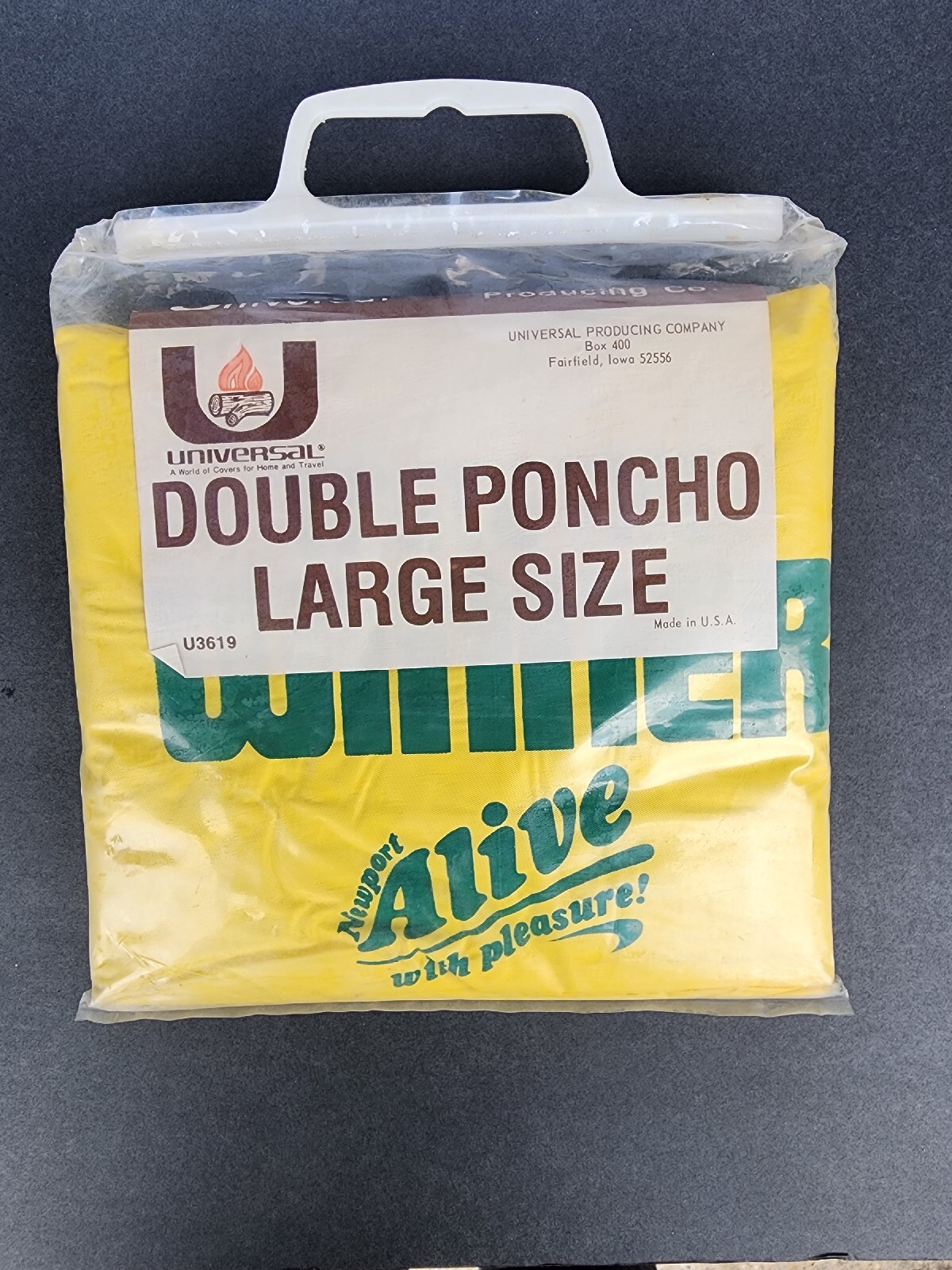 Vintage Newport Alive With Pleasure Rain Poncho Size Large NOS Vintage Newport Alive With Pleasure Rain Poncho Size Large NOS